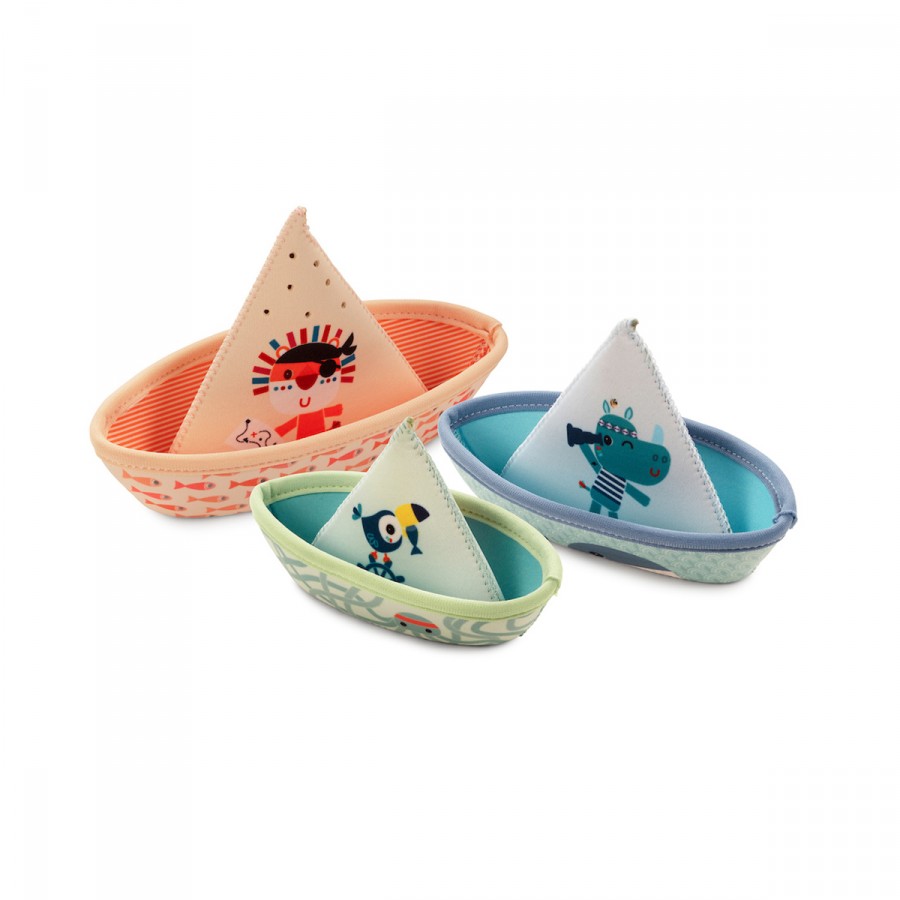 Lot de 3 bateaux de bain "Jungle" - Lilliputiens