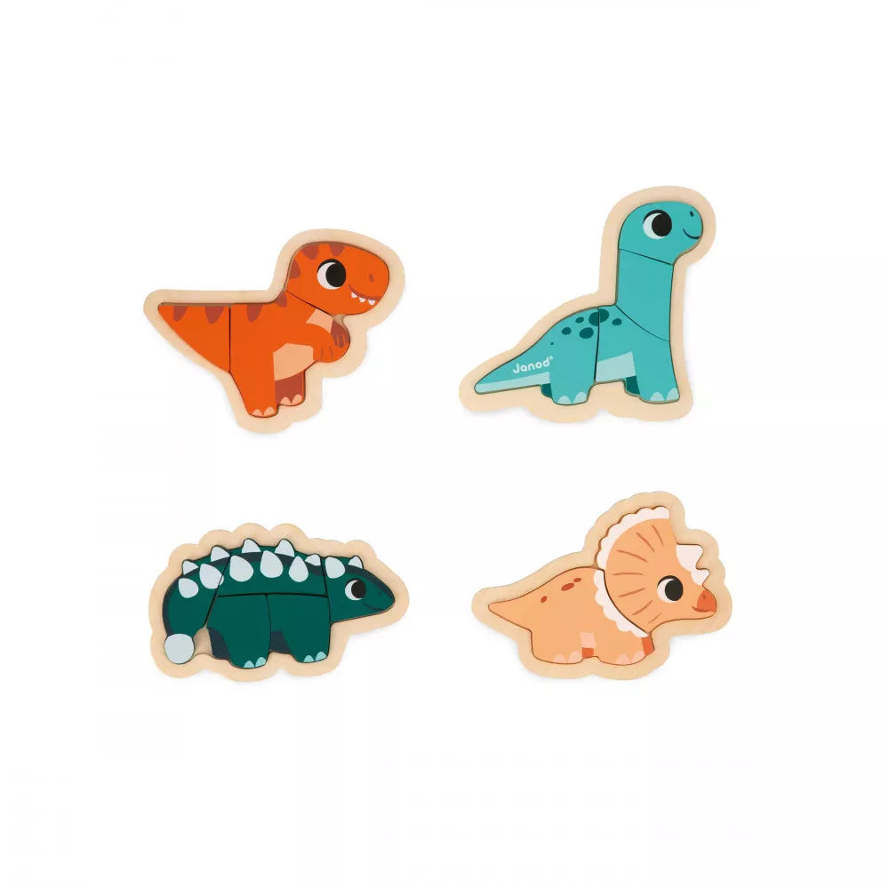 Quatre puzzles évolutifs Dino - Janod