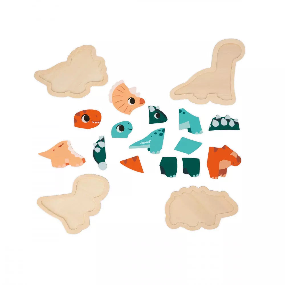 Quatre puzzles évolutifs Dino - Janod