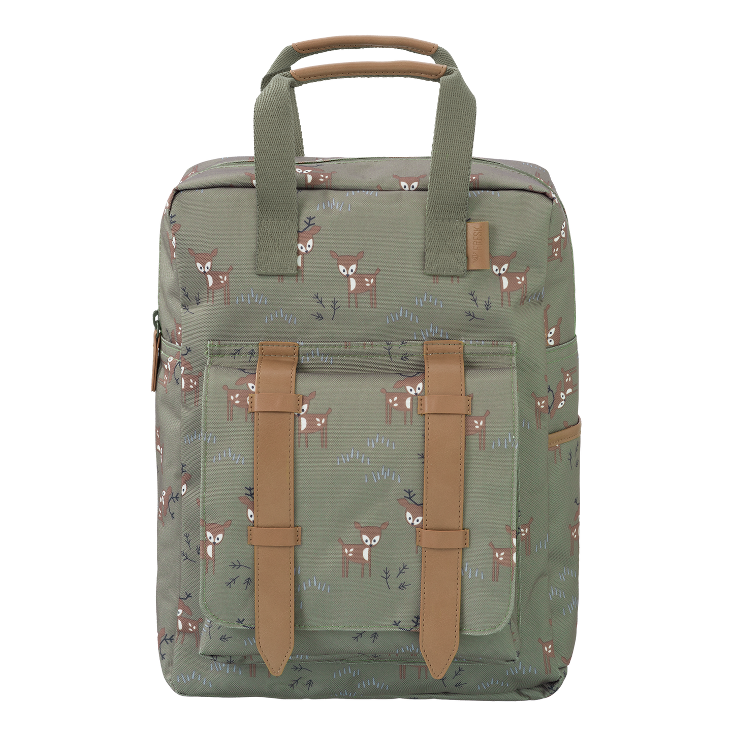 Sac à dos / Cartable Biches Olive - Fresk