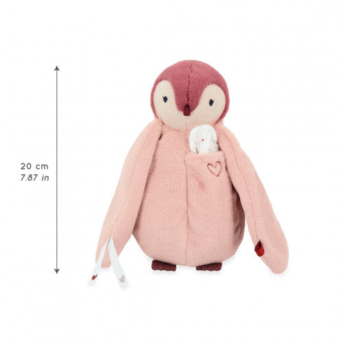 Peluche à bisous Manchot Rose - Kaloo