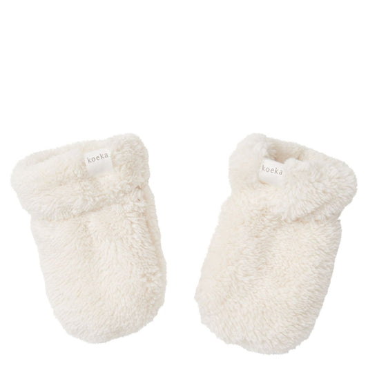 Moufles bébé blanc cassé - Koeka