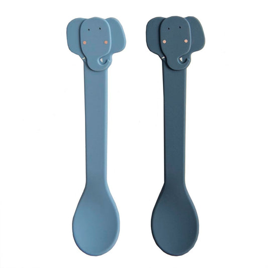 Pack de 2 cuillères silicone "Eléphant" - Trixie