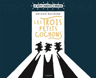 Livre - théâtre d'ombres "Les 3 petits cochons"