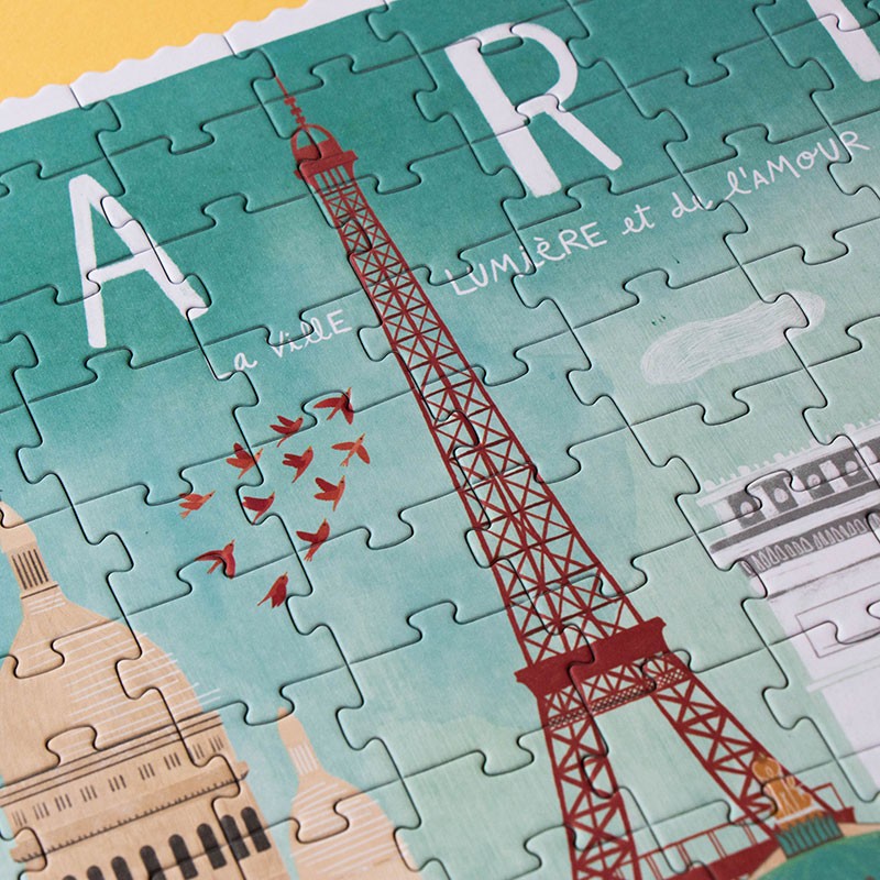 Puzzle réversible "Paris, la ville lumière et de l'amour" - Londji
