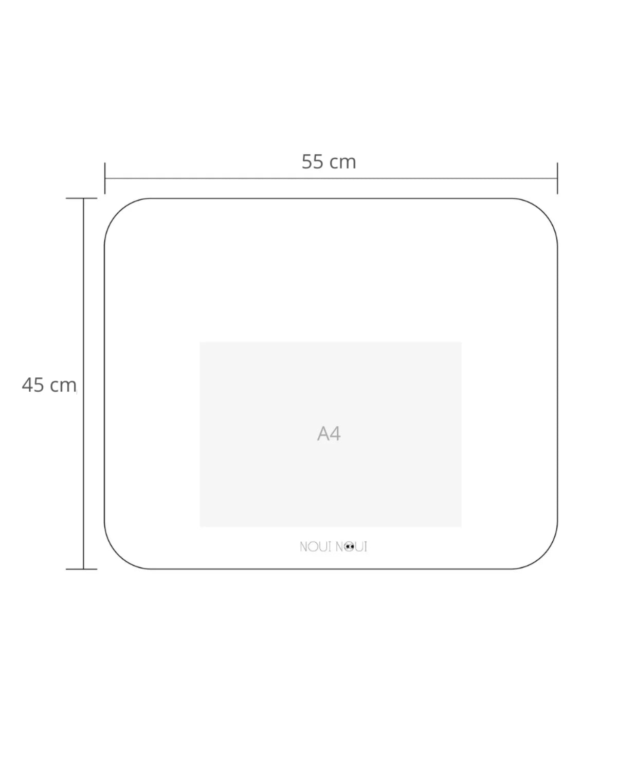 Set de table XL (55x45cm) Petites Roues - Noui Noui