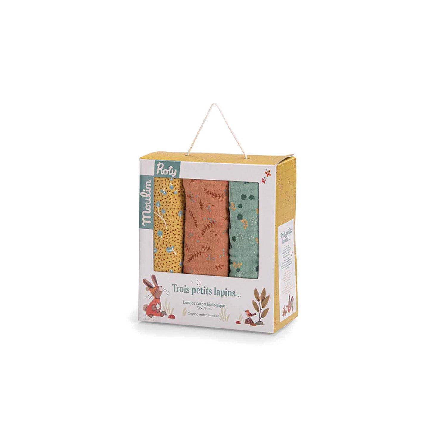 Pack de 3 tétras en coton biologique - Moulin Roty