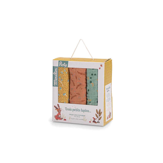 Pack de 3 tétras en coton biologique - Moulin Roty