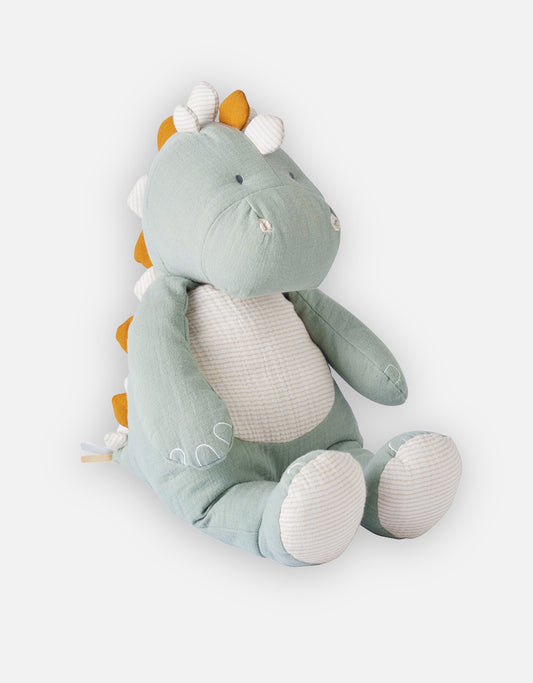 Peluche médium Stegi en mousseline de coton Bio, eucalyptus - Noukie's