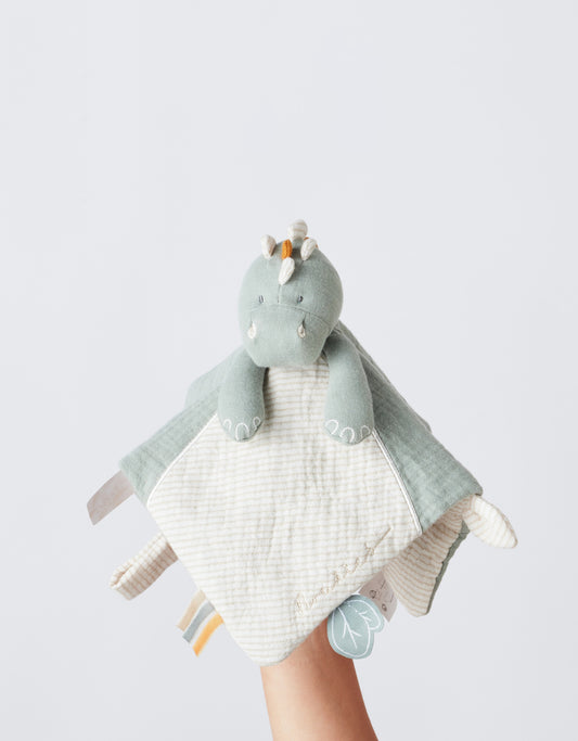 Doudou Stegi en mousseline Bio, eucalyptus - Noukies